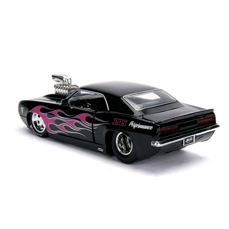 1969 Chevrolet Camaro with Blower Black and Pink Flames