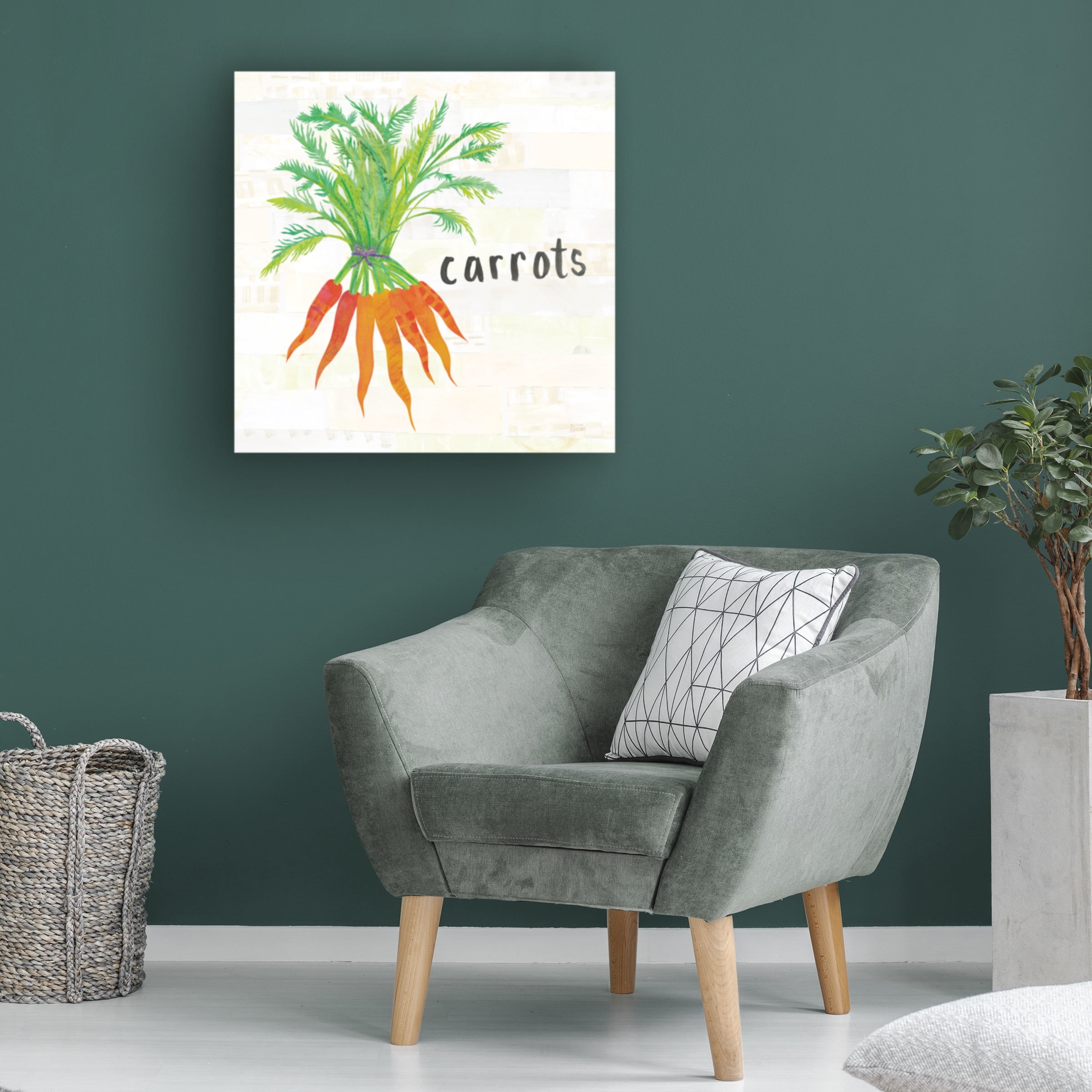 Melissa Averinos 'Kitchen Garden IV Cream' Canvas Art