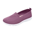 thumbnail image 2 of Mfakffe Womens Breathable Knit Slip On Walking Shoes Lightweight Comfort Flat Sneakers Casual Non-Slip Daily Loafer Shoes, 2 of 4
