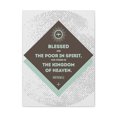 thumbnail image 1 of Scripture Walls Blessed Are The Poor In Spirit Matthew 5:3 Bible Verse Canvas Christian Wall Art Ready To Hang Unframed, 1 of 7