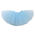 thumbnail image 3 of ZHOGXU Big Kids Girls Skirt Elastic Waist Solid Color Comfortable Stylish Mesh Tutu Skirts For Carnival Party And Daily Wear Light Blue 8-12 Years, 3 of 3