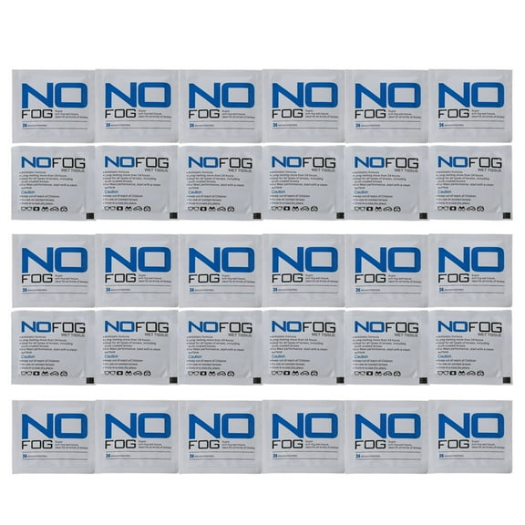 GENEMA 30pcs Glasses Anti-Fog Wet Wipes Individually Wrapped Disposable Eyeglass Wipes