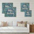 thumbnail image 4 of Designart 'Follow Your Dreams On Blue II' Modern Print on Natural Pine Wood, 4 of 5