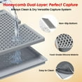 thumbnail image 4 of Cat Litter Mat | Litter Box Trapping Mat for Kitty | Waterproof & Anti-Tracking | Easy to Clean | Honeycomb Small Pads | Food Grade Silicone Catcher Mat | for Indoor Floor | Grey 20 * 15 in, 4 of 4