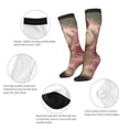 thumbnail image 3 of Honeii Haired White Horse Print Long Socks,Novelty Design Socks Gift for Men and Women,Crew Socks,Calf Socks, 3 of 6