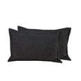 thumbnail image 3 of Marina Decoration Solid Embossed Pinsonic Coverlet Bedspread Bedding Ultra Soft Summer Quilt Set with Shams, Black Color, 3 of 6