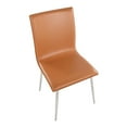 thumbnail image 2 of LumiSource Stainless Steel, Camel PU Mason Upholstered Chair - Set of 2, 2 of 7