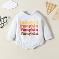 thumbnail image 2 of aDJFDGT Boys Girls Long Sleeve Letter Pullover Romper Sweatshirt Bodysuits, 2 of 5