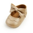 thumbnail image 2 of Newborn Girls PU BowKnot Princess Shoes, 2 of 6