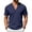 Navy_005, variant on Domuza Linen Shirts for Men Casual Short Sleeve V-Neck Hippie Yoga Tops Lightweight Summer Beach Shirt White XL