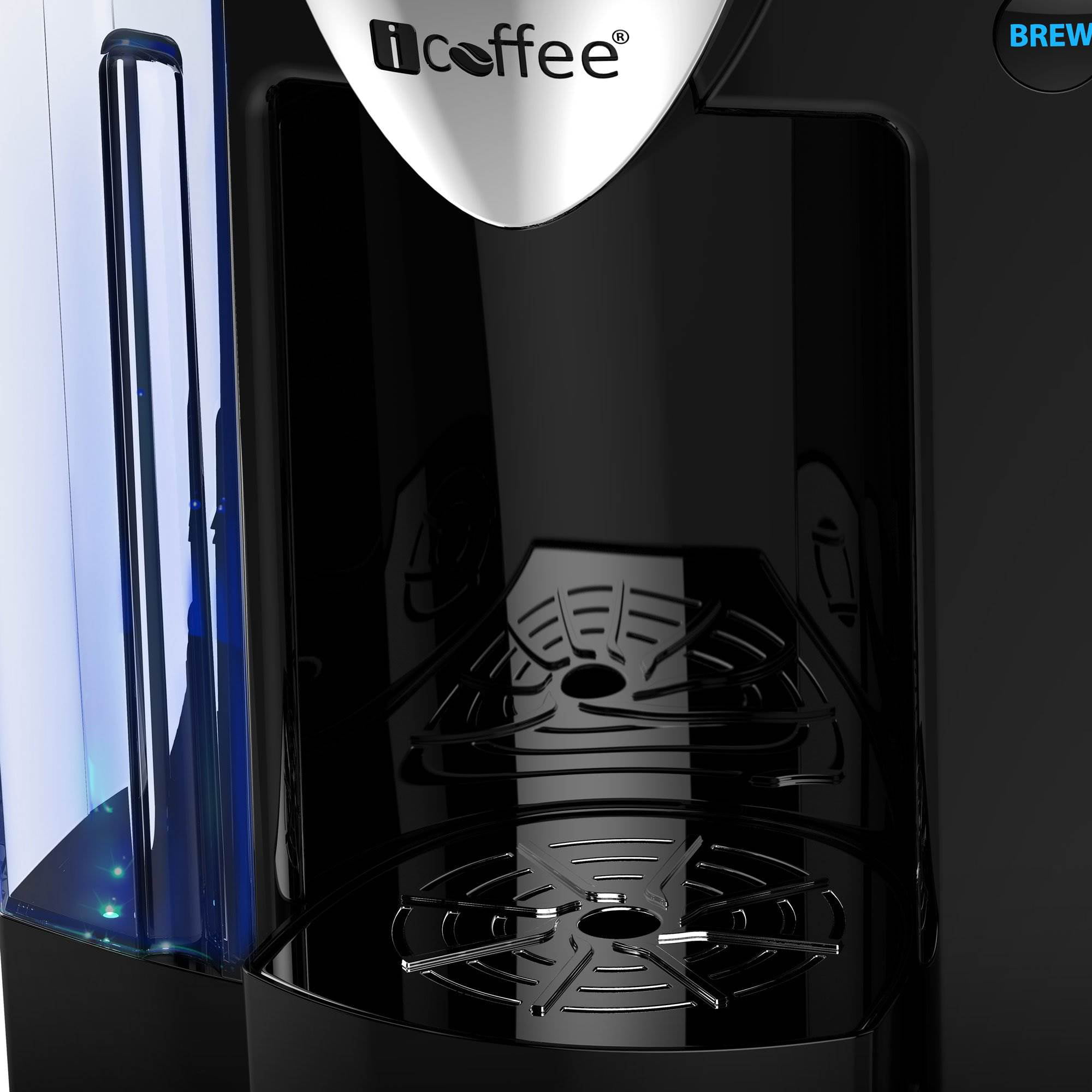 iCoffee Single Serve Express Steam Brew Coffeemaker Black