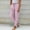 Pink, variant on Summer Savings Clearance!Staron Striped Linen Pants Women Cotton Linen Straight Leg Pants Casual Drawstring Elastic Waist Trouser Pant with Pockets