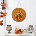 thumbnail image 3 of Harvest Season Turkey Plywood Sign Door Hanger Decoration Farmhouses Wall Hanging Accessories for Home, 3 of 13