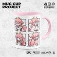 thumbnail image 3 of Genshin Impact Game Animation Peripheral Original Simple Ceramic Mug With Lid Spoon Kazuha Yae Miko Birthday Christmas Gift, 3 of 5