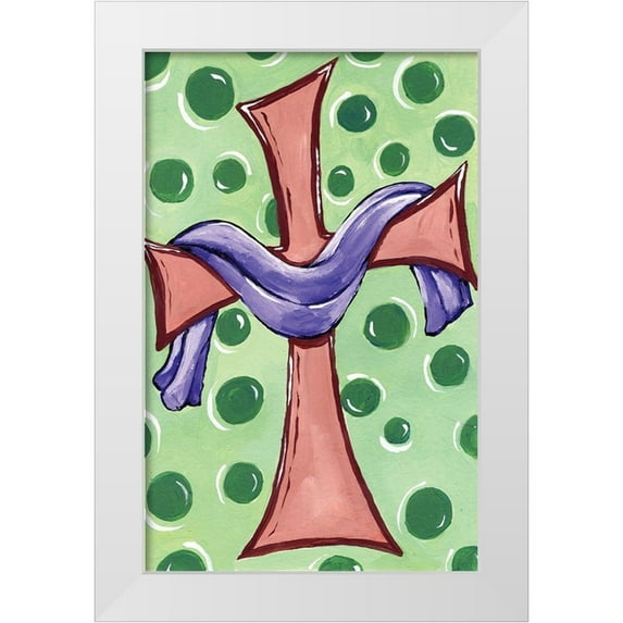 Seay, Anne 17x24 White Modern Wood Framed Museum Art Print Titled - Easter Cross
