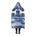 thumbnail image 3 of HATIART Couverture à Capuche Couverture Portable Licorne 56x80 Pouces Comfotable à Capuche Jeter Wrap, 3 of 3
