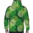thumbnail image 7 of Lsque Green Flower Pattern Casual Men's Hoodie,Hooded Sweatshirt with Kangaroo Pocket,Pullover Hoodie-Medium, 7 of 7