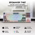 thumbnail image 2 of Teclado mecánico inalámbrico EPOMAKER TH87 con batería de 10000 mAh, 2 of 8