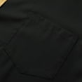 thumbnail image 4 of AZoiNM Men's Embroidered Long Sleeve Casual Shirt Loose Fit Button Down Polyester Top, 4 of 7