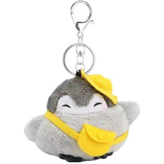 Hzzsbu Plush Keychain, Fluffy Stuffed Animal Keyring for Backpack & Bag Decoration