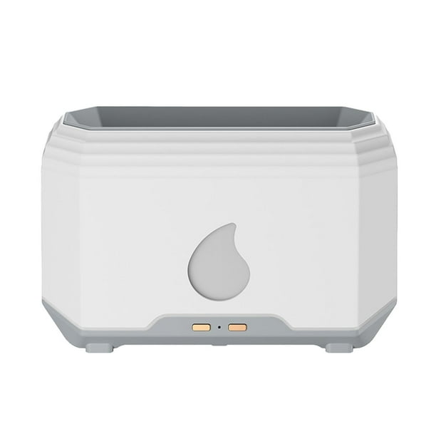 Humidificador antigravedad con reloj, máquina de reflujo de gotas de agua, humidificador de aire antigravedad, humidificador ultrasónico de dormitorio con gotas de agua suspendidas (blanco)