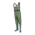 thumbnail image 4 of Vadeadores de pesca, pantalones de agua de nailon, vadeadores de pecho para vadear, pesca, agricultura Verde, 4 of 8