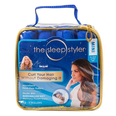 The Sleep Styler Hair Curlers Absorbent Heat Free Rollers Small
