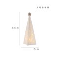 thumbnail image 3 of Mini muñeco de nieve de cerámica para decoración del hogar, adorno de Navidad, luces luminosas, regalo de Año Nuevo, 3 of 5