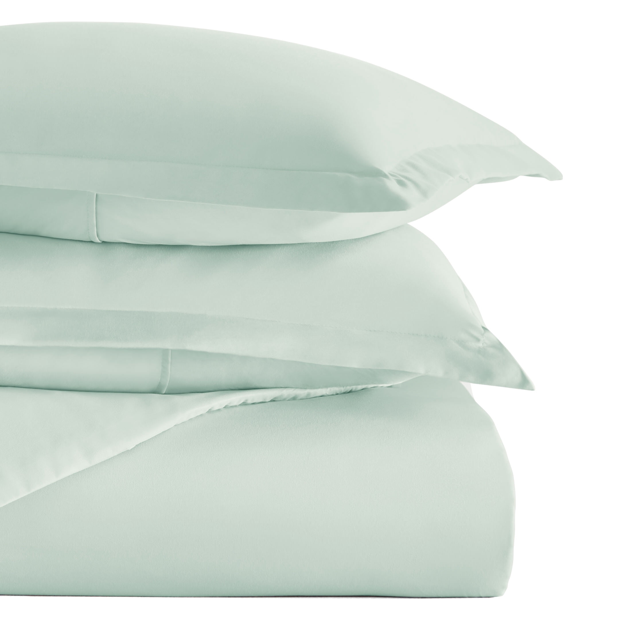 Noble Linens 3-Piece Aqua Duvet Cover Set, King/ Cal King