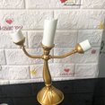 thumbnail image 3 of Notebook La Bella y La Bestia Candelabro Candelabro Luz LED para Mesa de Boda Fiesta de Navidad Decoración del Hogar, Dorado, 3 of 5