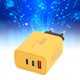 thumbnail image 1 of 65W USB C Bloque De Cargador De Pared Gan 3 Puerto Pd Adaptador De Cargador Rápido Para Con 35W 25W 5W Salida, 1 of 7