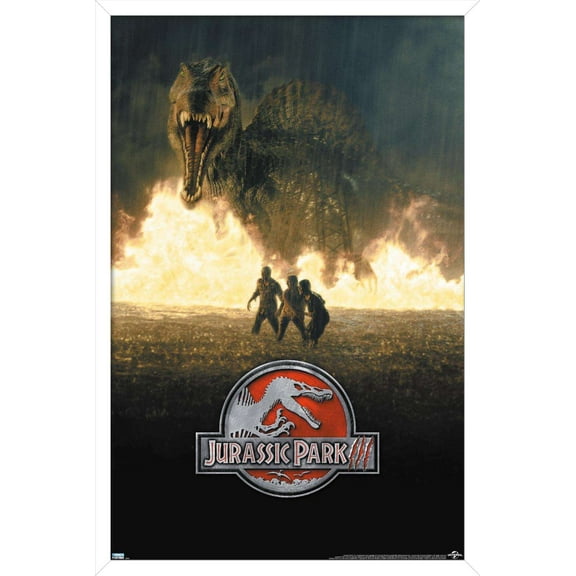 Jurassic Park 3 - Run Wall Poster, 14.725" x 22.375", Framed
