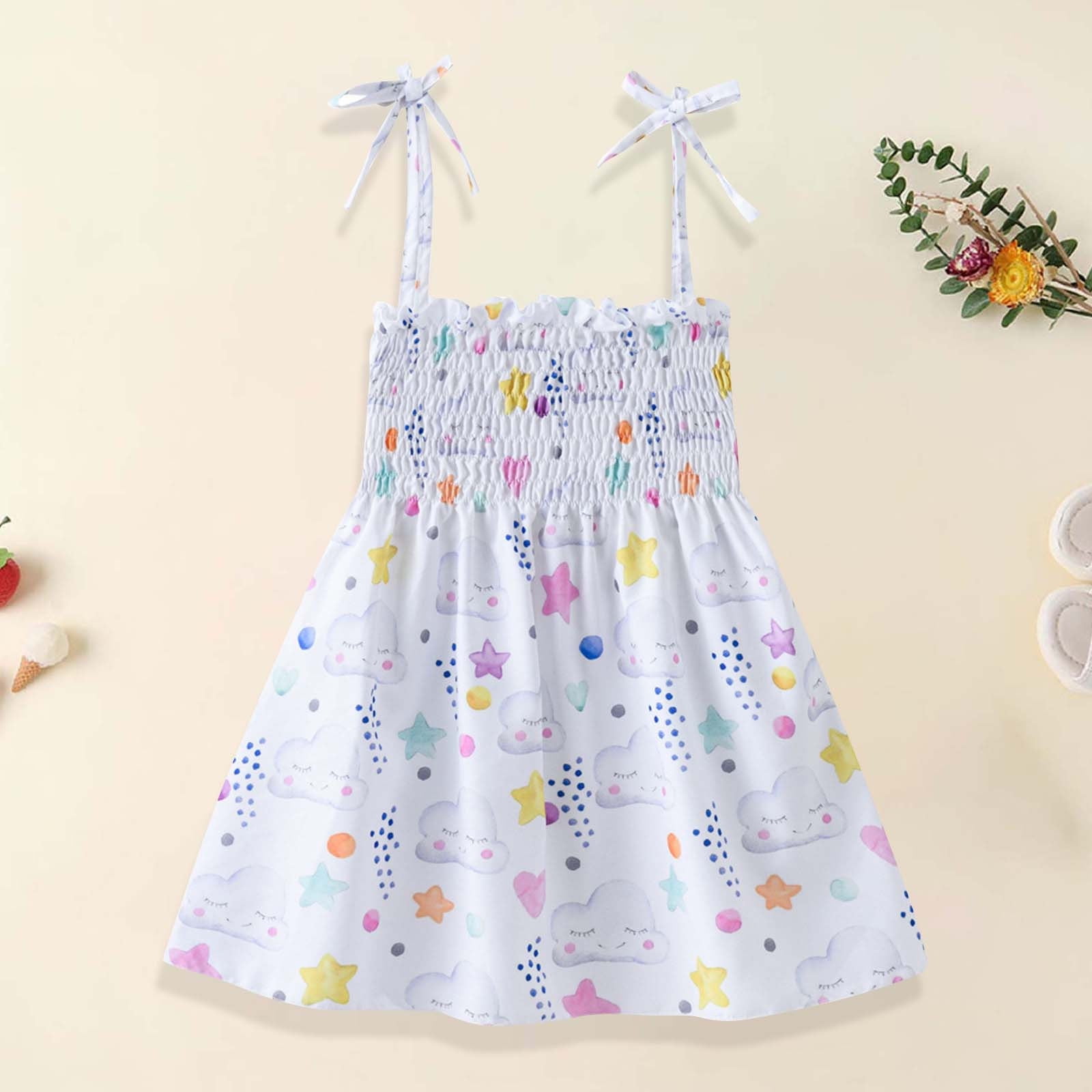 TMOYZQ Baby Clothes Clearance Sale! Toddler Girls Summer Tutu Dress