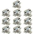 thumbnail image 2 of 10Pcs Push Button Latch Elegant Cabinet Door Catch Keyless Cupboard Locks Decorative Push Button Latch Pearl Color/Brown Door Catch for RV Drawer Door Cabinet Yachts, 2 of 6