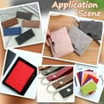 thumbnail image 4 of 53.5 x 11.8 Inch 0.7mm Gray Solid Color PU Leather Roll Frosted Suede Leather Fabric Soft Scratch-Resistant Waterproof Leatherette Sheet for DIY Crafts Uolstery Furniture 1pc, 4 of 9