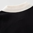 thumbnail image 4 of Jalioing Girls Sweaters Fall Winter Collared Patchwork Sweater Tops Fashion Thermal Cable Knit Pullover 2-10 Years, 4 of 8