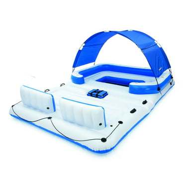 Intex Inflatable Canopy Island Float Lounge, 78.5