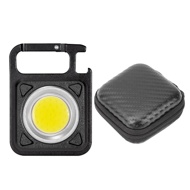 Caja de luz de trabajo LED Llavero Linterna 500 Lumen Acampar al aire libre (+) Negro Hugtrwg Para estrenar