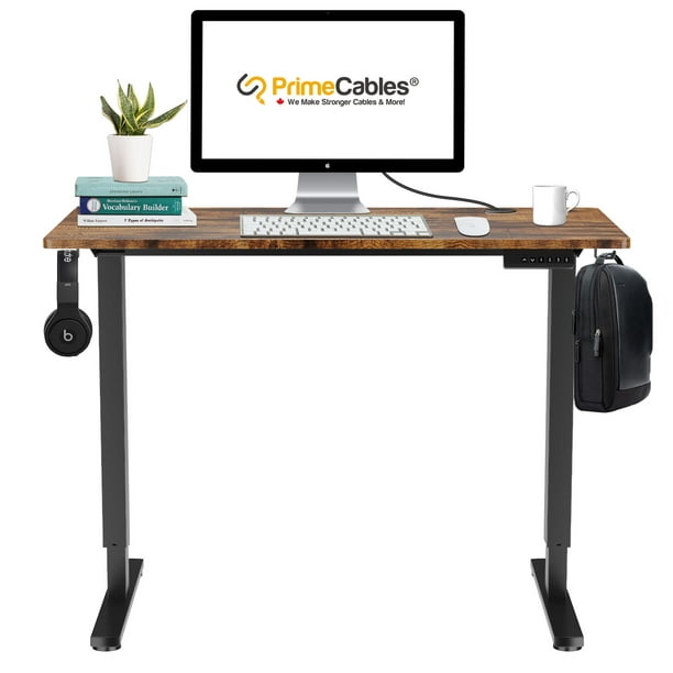 PrimeCables Table de chevet de table d'appoint de canapé de lit, bureau d'ordinateur  portable réglable en hauteur ergonomique