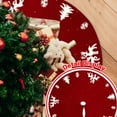thumbnail image 4 of Xmas Tree Mat Christmas Tree Skirt 47inch Knitting Christmas Tree Skirt Luxury for Christmas Holiday Party Home Decorations Xmas Tree Skirt Christmas Decorations (A), 4 of 5