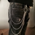 thumbnail image 3 of Cadena de cintura de metal de moda estilo hip hop punk, cadena de pantalones de mezclilla multicapa popular con personalidad, 3 of 6