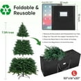 thumbnail image 3 of 7.5 ft Christmas Tree Storage Bag, Heavy Duty Extra Large Artificial Christmas Tree Bag with Reinforced Handles and Dual Zippers Wide Opening (Green), 3 of 8