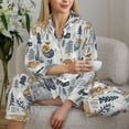 thumbnail image 6 of Bingfone Womens Pajama Sets Winter Forest Animals Print,Long Sleeve Loungewear Pajamas Set-Medium, 6 of 8
