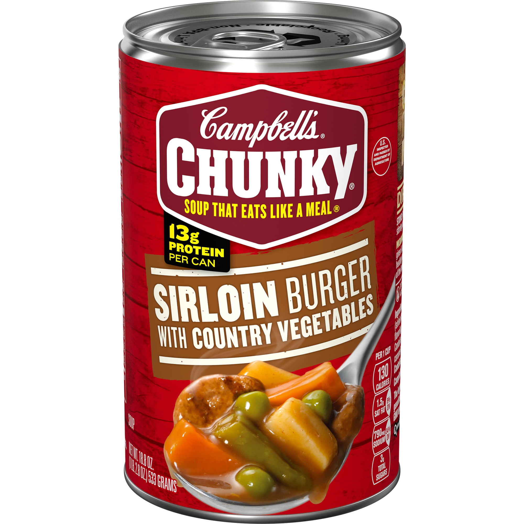 Campbell's Chunky Soup, Sirloin Burger With Country Vegetables Soup, 18