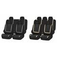 thumbnail image 1 of Car Seat Cover 9 Piece Set Front Seat Cover Four Seasons Universal black gray, 1 of 6