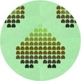 thumbnail image 1 of Ahgly Company Machine Washable Indoor Round Transitional Light Green Area Rugs, 7' Round, 1 of 7