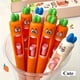 thumbnail image 5 of Carrot Pens pack de 4 mm de tinta negra de 0,5 mm, bolígrafos de prensa de lengua con forma de zanahoria para material escolar, escritura de oficina y estudiantes, 5 of 9