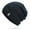 Black, variant on Womens And Mens Warm Knitted Hat Mens Soft Wavy Sweater Hat Thickened Cap