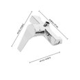 thumbnail image 2 of FUEENIRVA Robinet de Baignoire Mural Salle de Bain Argent 1Pcs, 2 of 8