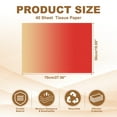 thumbnail image 2 of Uxcell 40 Sheets Colored Tissue Paper Bulk for Gift Bags, 27.6x19.7" Red Yellow Gradient Assorted Color Wrapping Paper for Craft Holidays Christmas Birthday Wedding Filler Flower Decor, 2 of 6